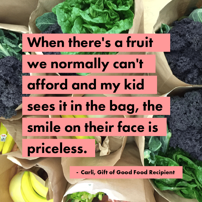 Gift of Good Food Testimonial 4